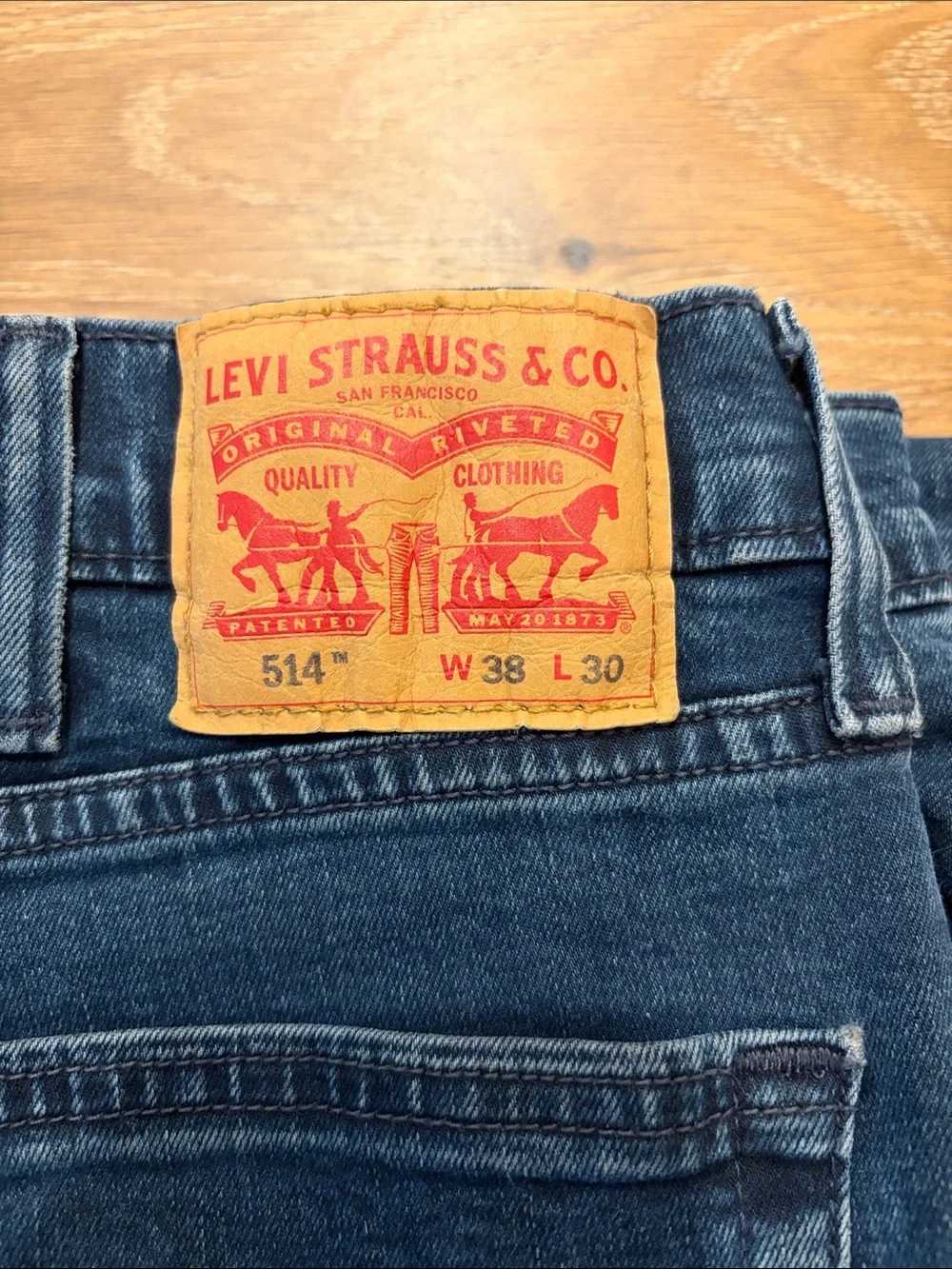 Levi's Men's Straight Leg Jeans in Deep Blue Wash
